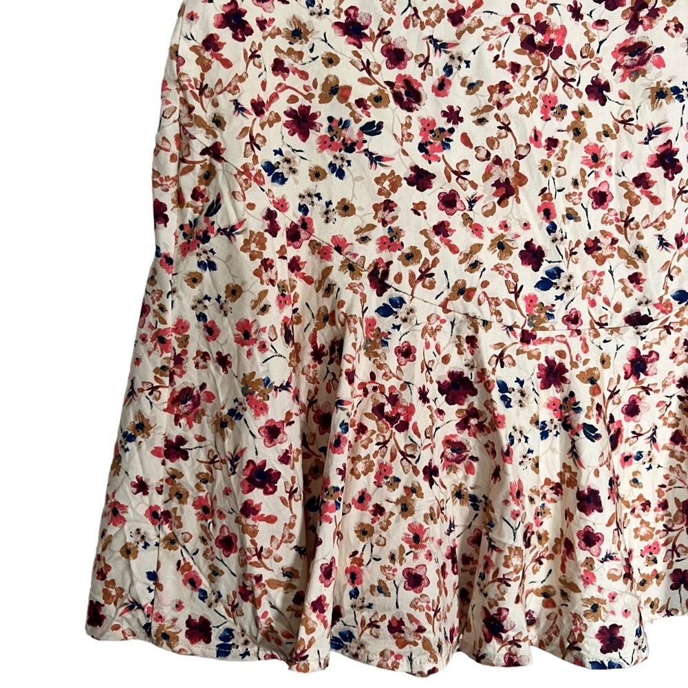 Ro & De High Waisted Floral Zip Up Skirt S - Picture 4 of 12